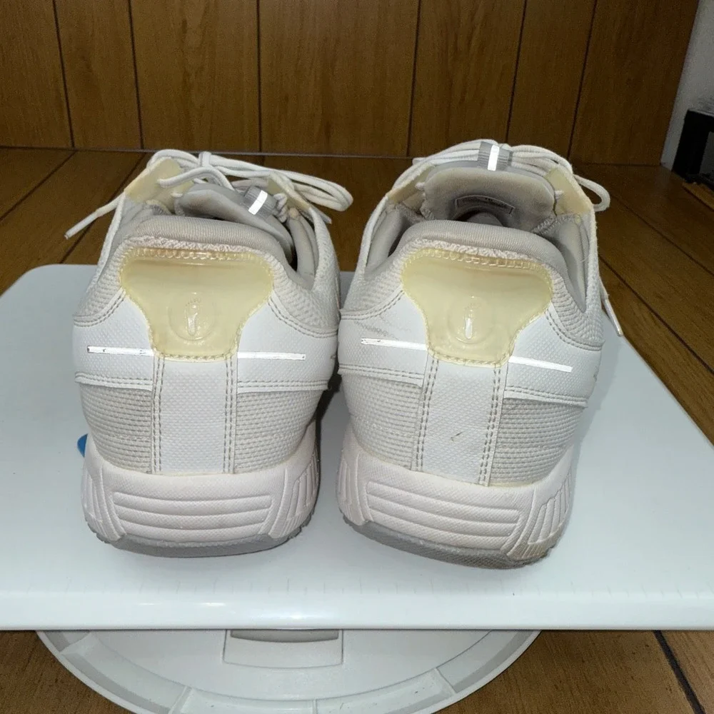 OrthoFeet Mens Wide Comfort Lace Up Athletic Sneakers Shoes‎ Size 10 2E White